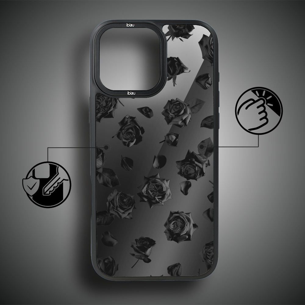 Etui do iPhone 16 Pro IBIZU DropGuard Matt z MagSafe, Midnight, Sen róż, poprawne (5)
