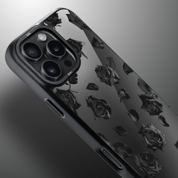 Etui do iPhone 16 Pro IBIZU DropGuard Matt z MagSafe, Midnight, Sen róż, poprawne (8)