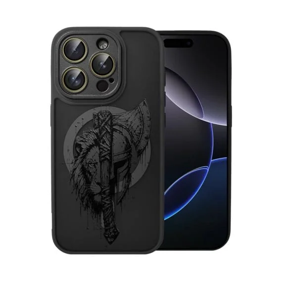 Etui do iPhone 16 Pro Max Color Flush z MagSafe, z osłoną aparatu, dusza wojownika, czarne (3)