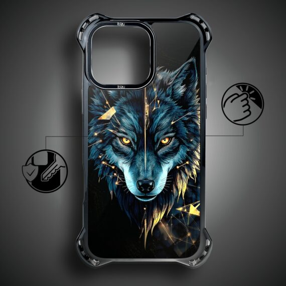 Etui do iPhone 16 Pro Max IBIZU DropGuard Ultra z MagSafe, Wilki, Wilk mocy (5)