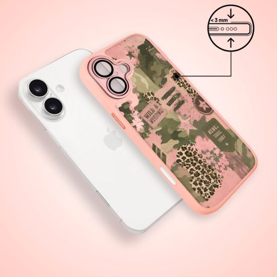 Etui do iPhone 17 Color Flush z MagSafe, z osłoną aparatu, Wild & Strong, różowe (6)