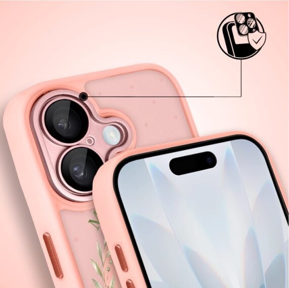 Etui do iPhone 17 Color Flush z MagSafe, z osłoną aparatu, matcha club, różowe (7)