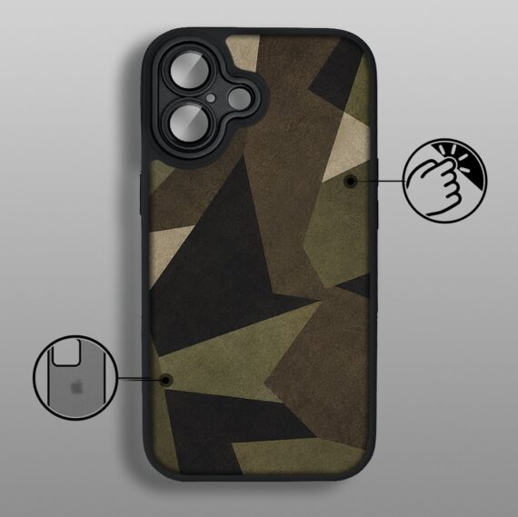 Etui do iPhone 17 Color Flush z MagSafe, z osłoną aparatu, miejskie moro, czarne (2)