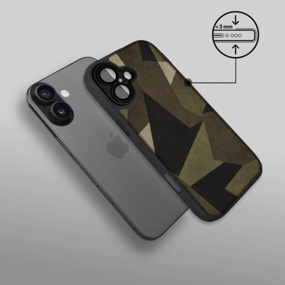 Etui do iPhone 17 Color Flush z MagSafe, z osłoną aparatu, miejskie moro, czarne (7)