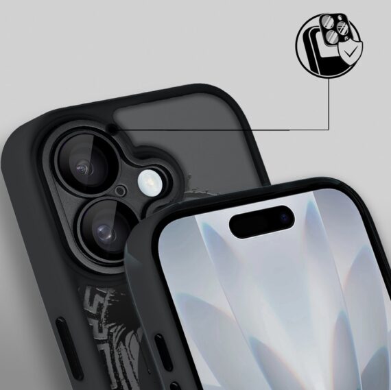 Etui do iPhone 17 Color Flush z MagSafe, z osłoną aparatu, moc centuriona, czarne (1)