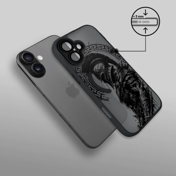 Etui do iPhone 17 Color Flush z MagSafe, z osłoną aparatu, moc centuriona, czarne (3)