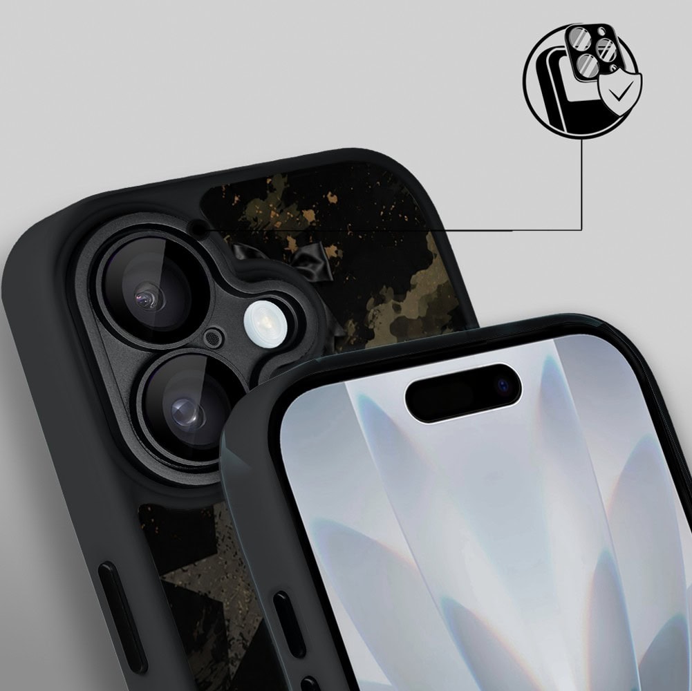 Etui do iPhone 17 Color Flush z MagSafe, z osłoną aparatu, nocna rebeliantka, czarne (3)