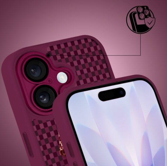 Etui do iPhone 17, Color Flush z Magsafe, z osłoną aparatu, kokieteryjna wiśnia, wiśniowe (2)