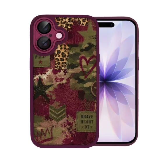 Etui do iPhone 17, Color Flush z Magsafe, z osłoną aparatu, rebel soul, wiśniowe (8)