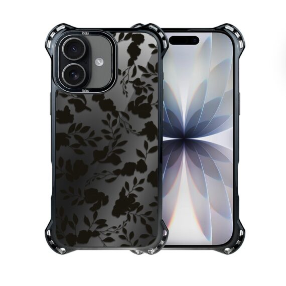 Etui do iPhone 17 IBIZU DropGuard Ultra z MagSafe, Midnight, Cienie liści, poprawne (1)