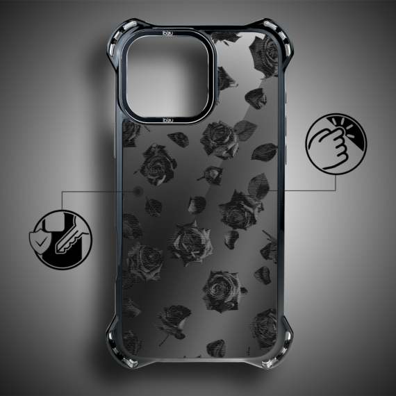 Etui do iPhone 17 IBIZU DropGuard Ultra z MagSafe, Midnight, Sen róż, poprawne (2)
