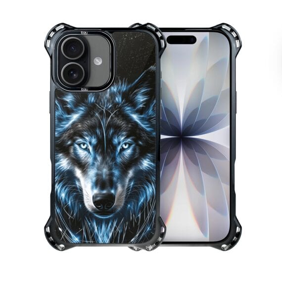 Etui do iPhone 17 IBIZU DropGuard Ultra z MagSafe, Wilki, Lodowy wilk (6)