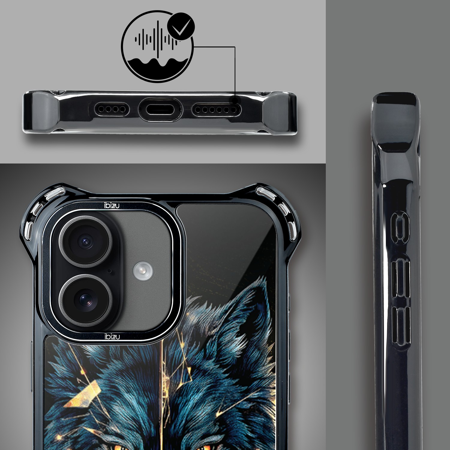 Etui do iPhone 17 IBIZU DropGuard Ultra z MagSafe, Wilki, Wilk mocy (1)