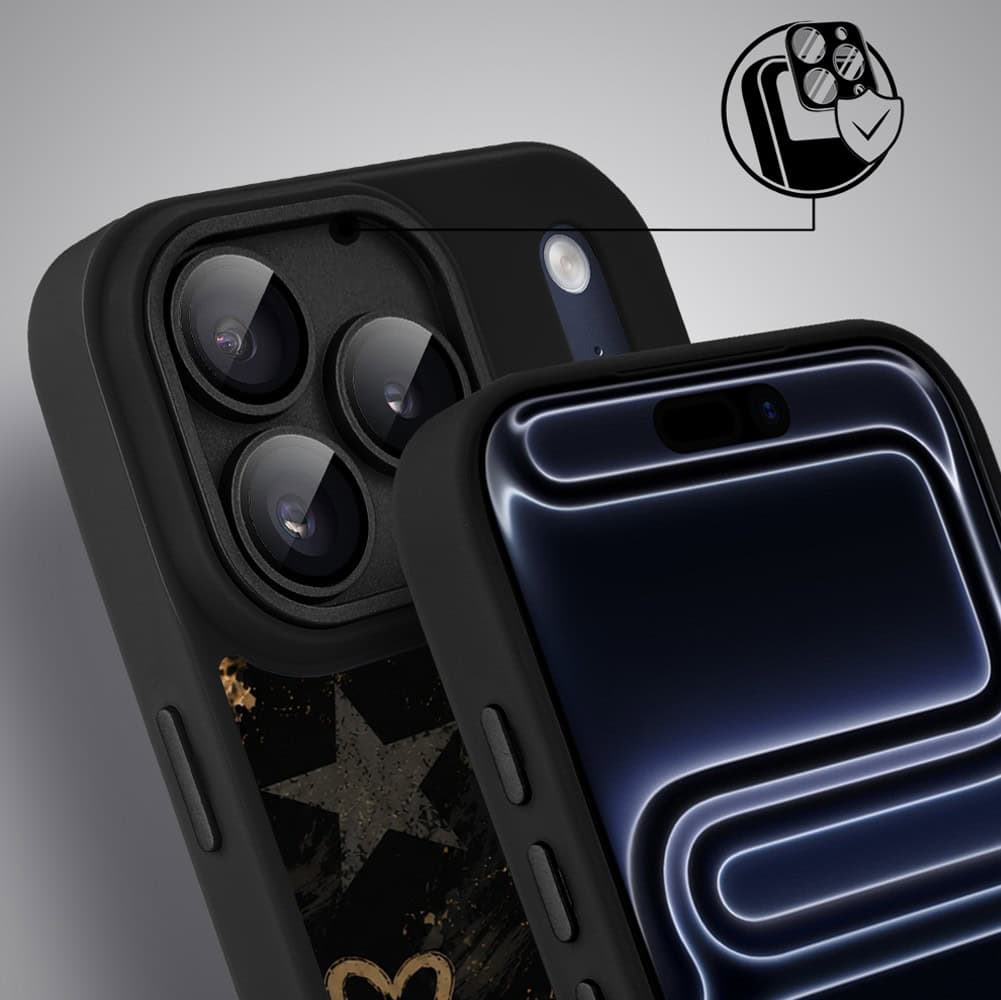Etui do iPhone 17 Pro Color Flush z MagSafe, z osłoną aparatu, nocna rebeliantka, czarne (3)