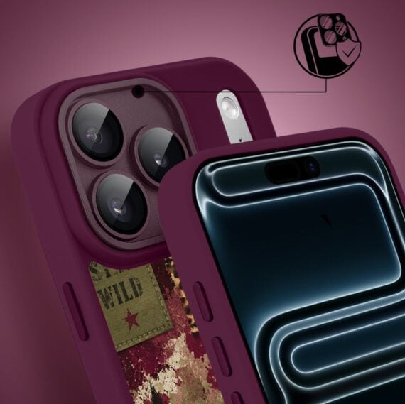 Etui do iPhone 17 Pro, Color Flush z Magsafe, z osłoną aparatu, rebel soul, wiśniowe - poprawione (5)