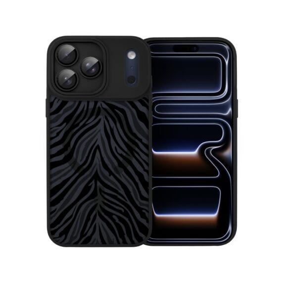 Etui do iPhone 17 Pro Max Color Flush z MagSafe, z osłoną aparatu, hipnotyczna zebra, czarne (5)