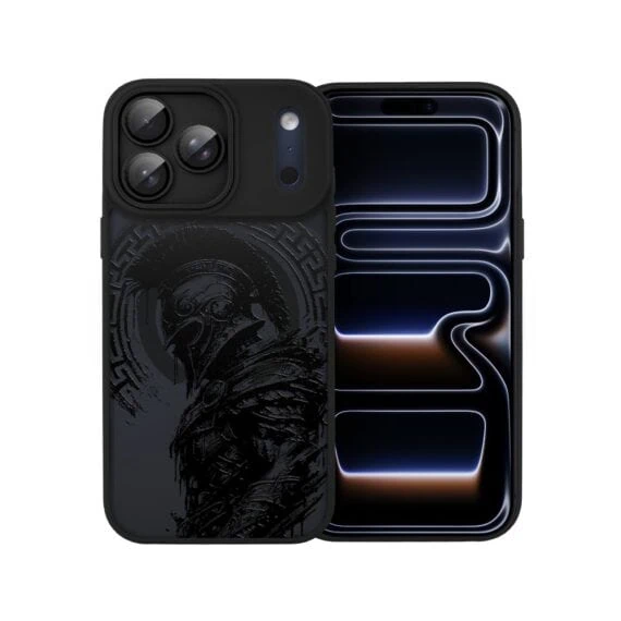Etui do iPhone 17 Pro Max Color Flush z MagSafe, z osłoną aparatu, moc centuriona, czarne (4)