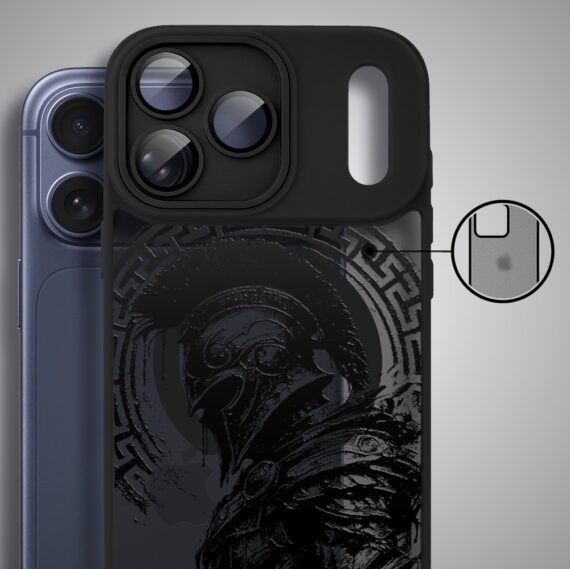 Etui do iPhone 17 Pro Max Color Flush z MagSafe, z osłoną aparatu, moc centuriona, czarne (6)