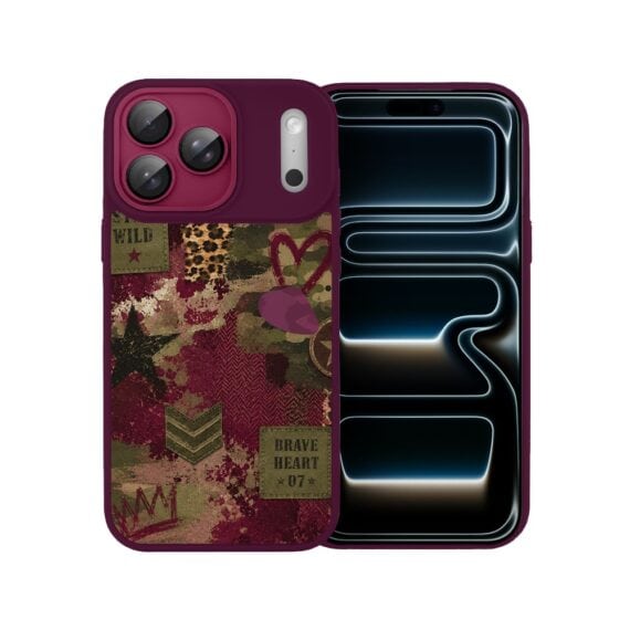 Etui do iPhone 17 Pro Max, Color Flush z Magsafe, z osłoną aparatu, rebel soul, wiśniowe (7)