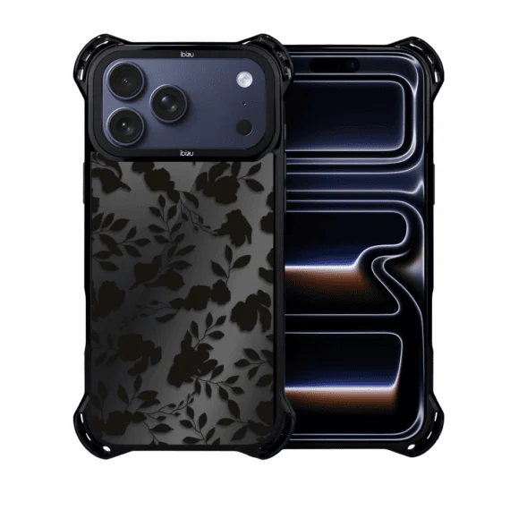 Etui do iPhone 17 Pro Max IBIZU DropGuard Ultra z MagSafe, Midnight, Cienie liści, poprawne (8)