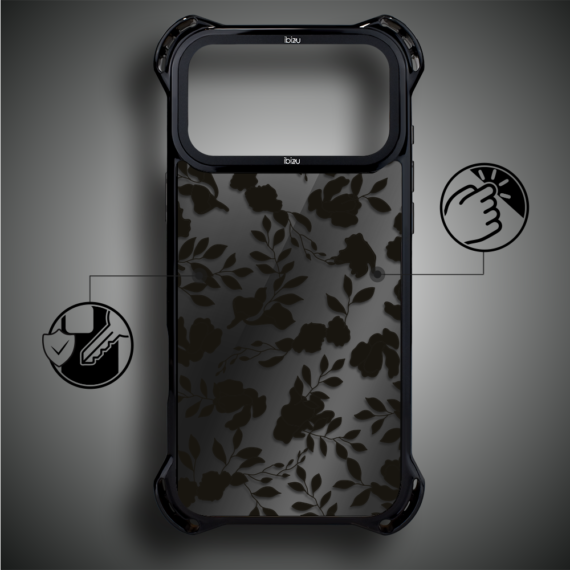 Etui do iPhone 17 Pro Max IBIZU DropGuard Ultra z MagSafe, Midnight, Sen róż (7)