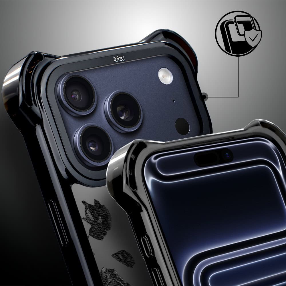 Etui do iPhone 17 Pro Max IBIZU DropGuard Ultra z MagSafe, Midnight, Sen róż, poprawne (1)