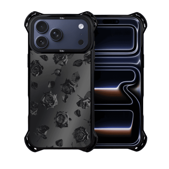 Etui do iPhone 17 Pro Max IBIZU DropGuard Ultra z MagSafe, Midnight, Sen róż, poprawne (4)