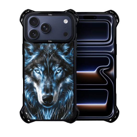 Etui do iPhone 17 Pro Max IBIZU DropGuard Ultra z MagSafe, Wilki, Lodowy wilk (3)