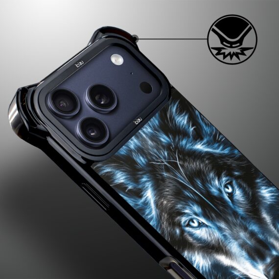 Etui do iPhone 17 Pro Max IBIZU DropGuard Ultra z MagSafe, Wilki, Lodowy wilk (7)
