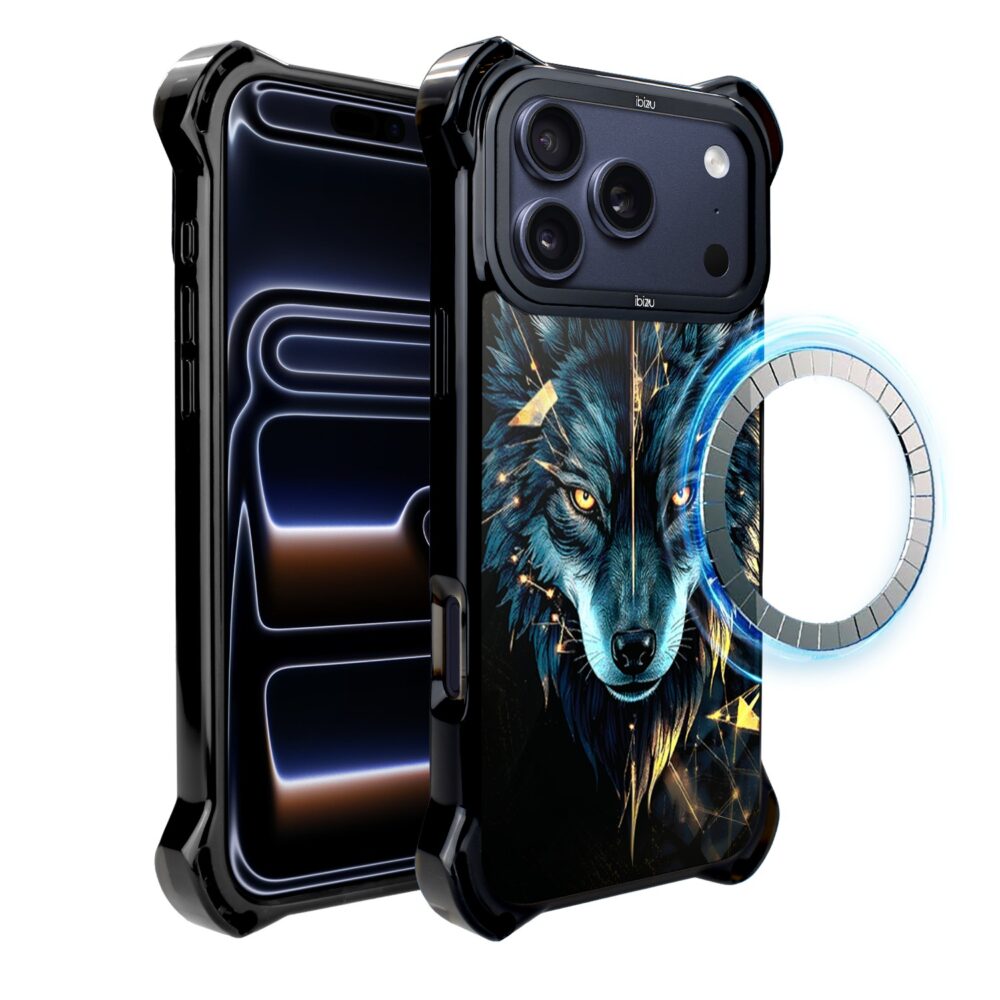 Etui do iPhone 17 Pro Max IBIZU DropGuard Ultra z MagSafe, Wilki, Wilk mocy (3)