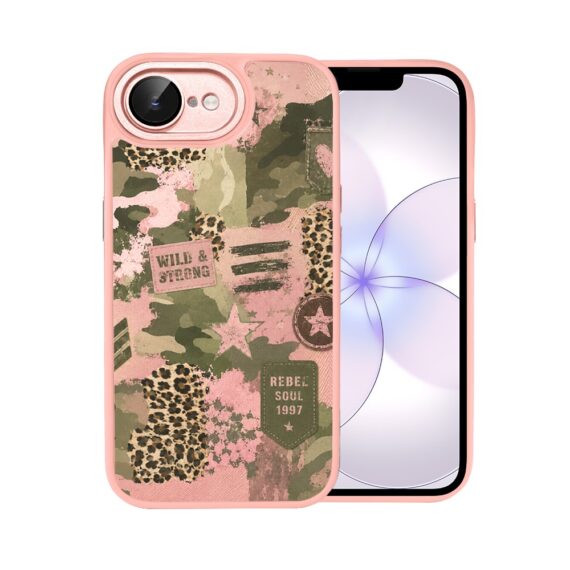 Etui do iPhone 17e Color Flush z MagSafe, z osłoną aparatu, Wild & Strong, różowe (3)