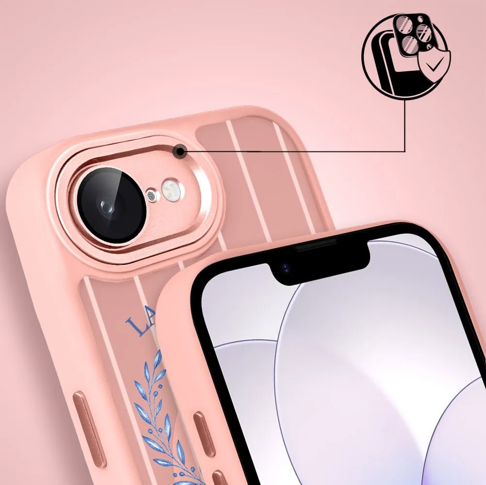Etui do iPhone 17e Color Flush z MagSafe, z osłoną aparatu, cytrynowa dolce vita, różowe (2)