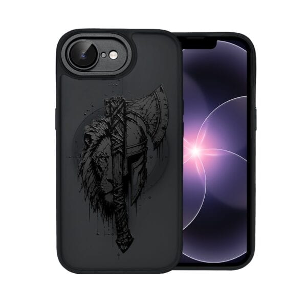Etui do iPhone 17e Color Flush z MagSafe, z osłoną aparatu, dusza wojownika, czarne