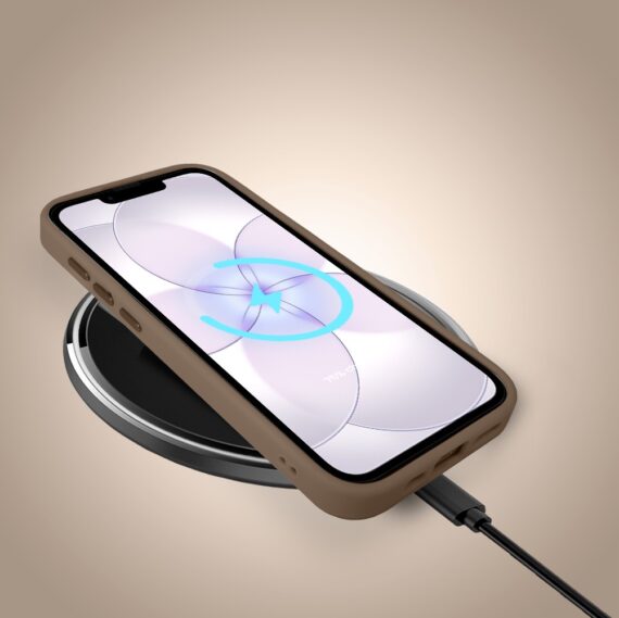 Etui do iPhone 17e Color Flush z MagSafe, z osłoną aparatu, hipnotyczna zebra, pustynny brąz (1)