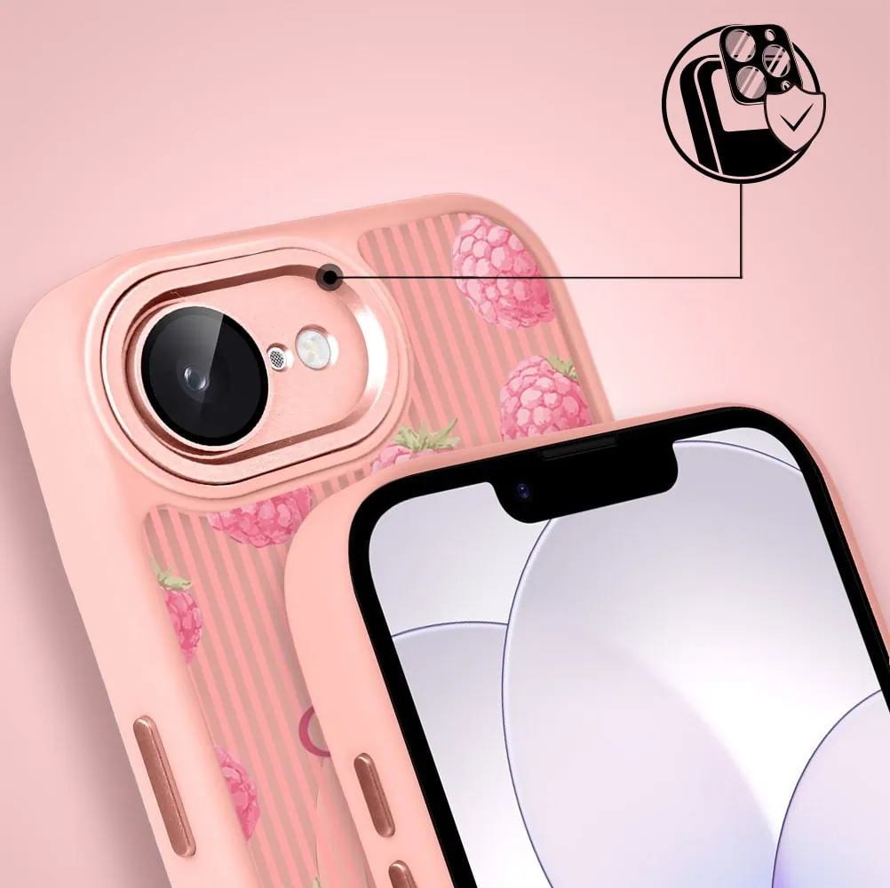 Etui do iPhone 17e Color Flush z MagSafe, z osłoną aparatu, słodka malina, różowe (7)