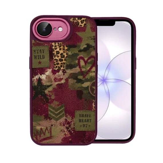 Etui do iPhone 17e, Color Flush z Magsafe, z osłoną aparatu, rebel soul, wiśniowe (7)