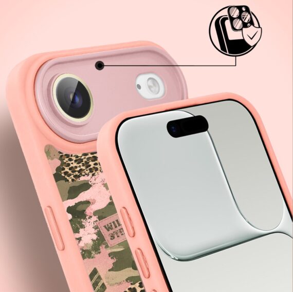 Etui do iPhone Air Color Flush z MagSafe, z osłoną aparatu, Wild & Strong, różowe (1)