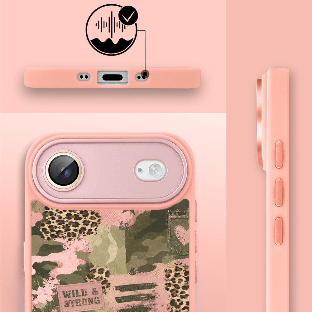 Etui do iPhone Air Color Flush z MagSafe, z osłoną aparatu, Wild & Strong, różowe (2)
