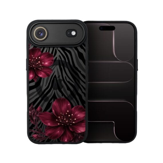 Etui do iPhone Air Color Flush z MagSafe, z osłoną aparatu, bordowa egzotyka, czarne (1)