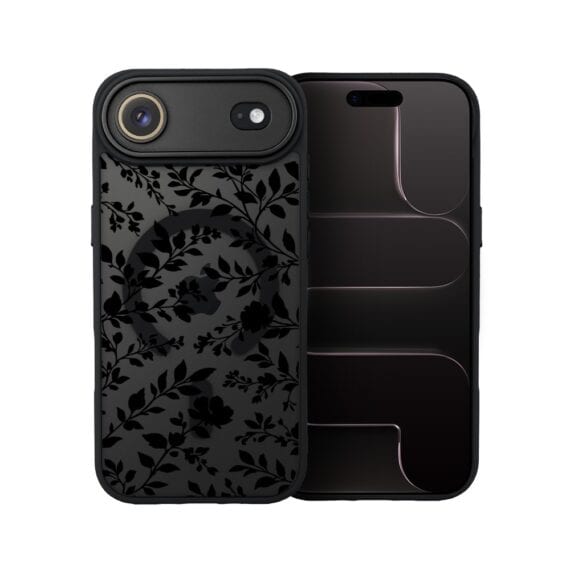 Etui do iPhone Air Color Flush z MagSafe, z osłoną aparatu, cienisty ogród, czarne (4)