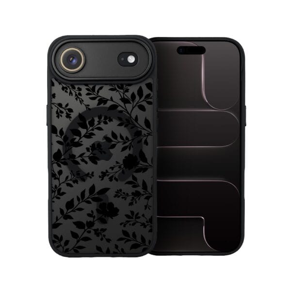 Etui do iPhone Air Color Flush z MagSafe, z osłoną aparatu, cienisty ogród, czarne