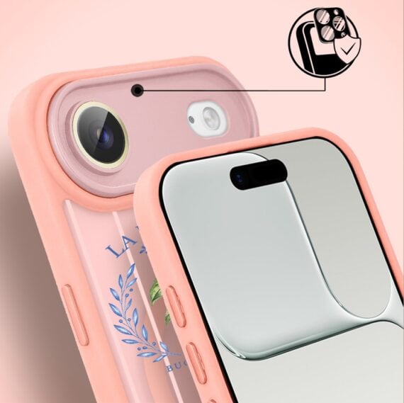 Etui do iPhone Air Color Flush z MagSafe, z osłoną aparatu, cytrynowa dolce vita, różowe (1)