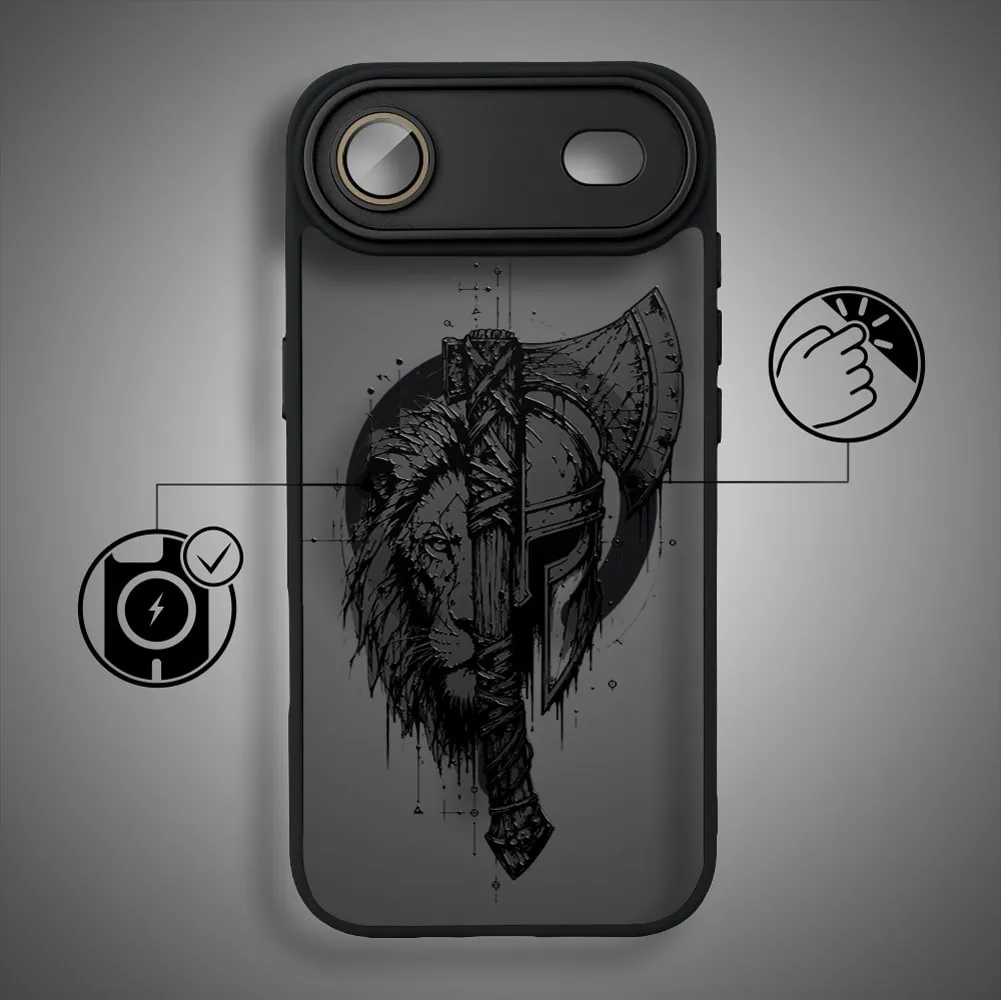 Etui do iPhone Air Color Flush z MagSafe, z osłoną aparatu, dusza wojownika, czarne (4)