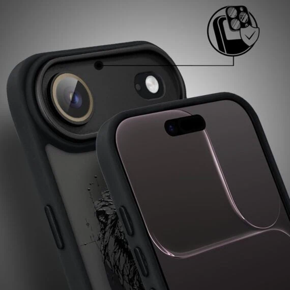 Etui do iPhone Air Color Flush z MagSafe, z osłoną aparatu, dusza wojownika, czarne (7)