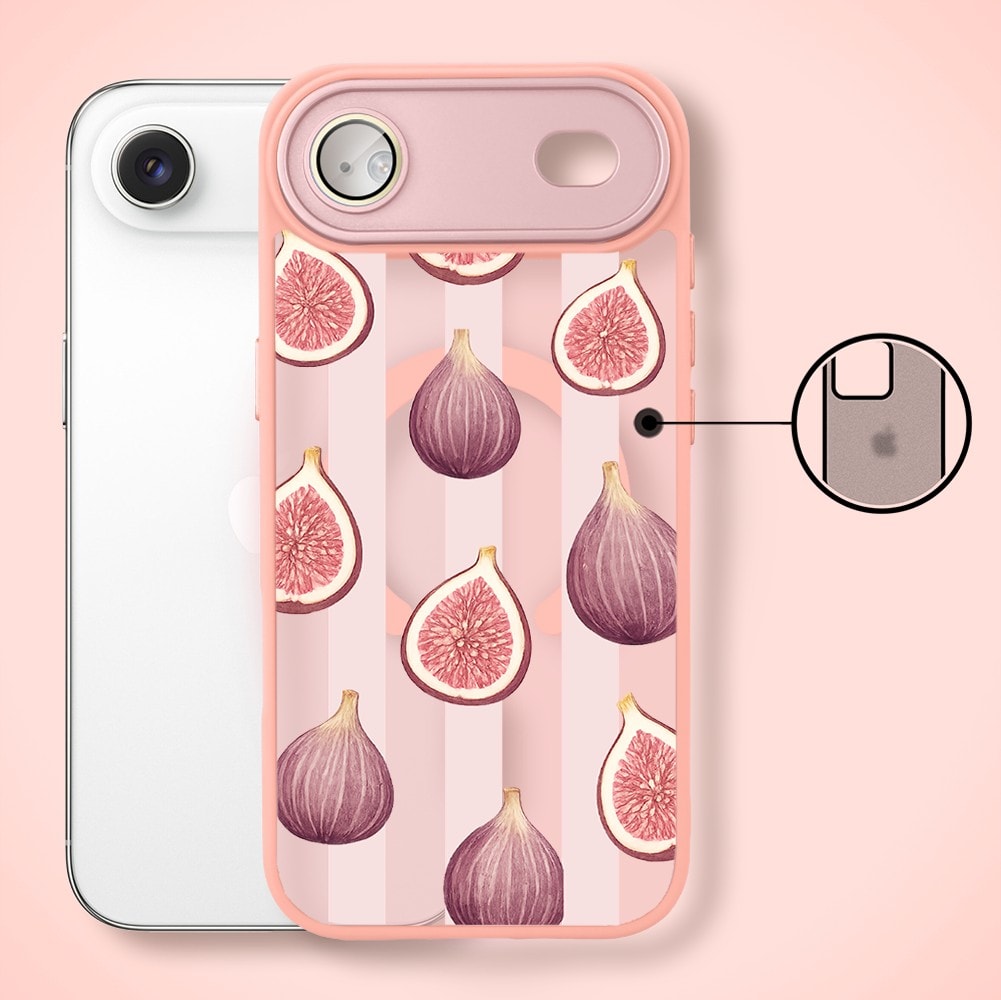 Etui do iPhone Air Color Flush z MagSafe, z osłoną aparatu, figowa rozkosz, różowe (2)