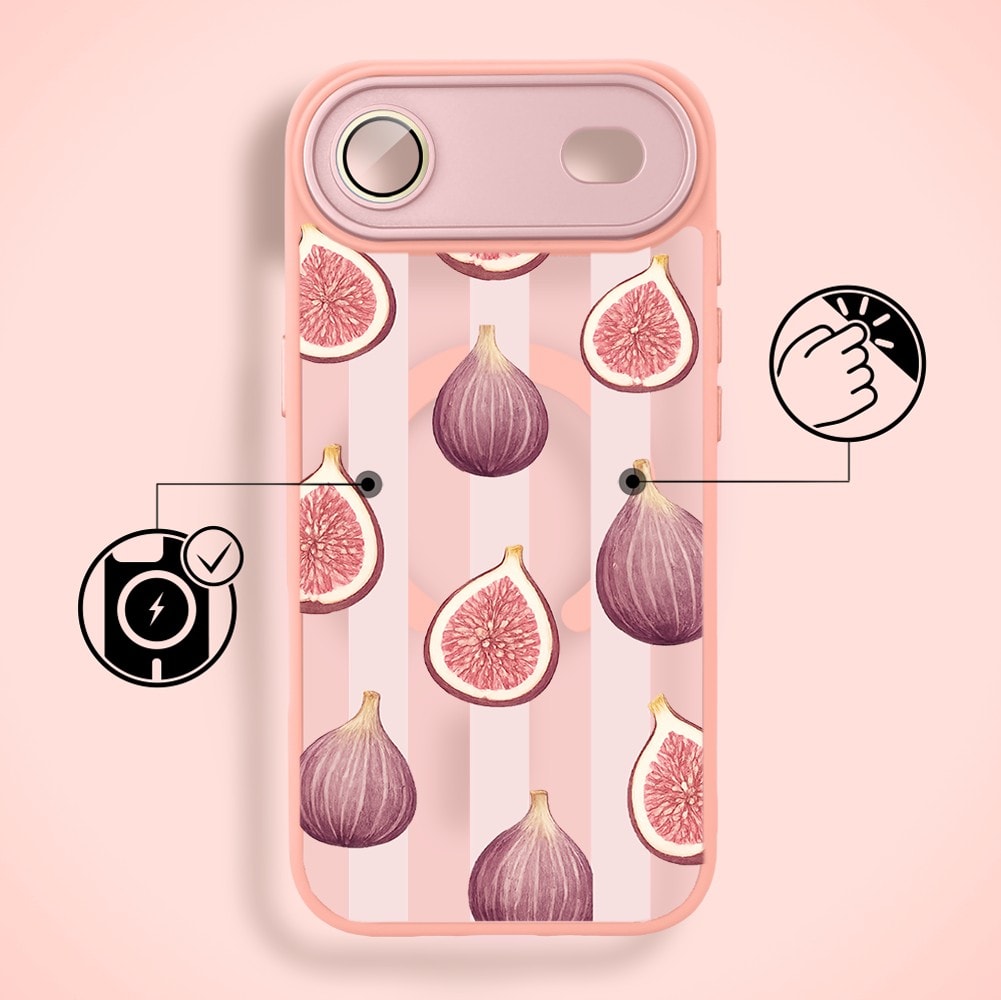 Etui do iPhone Air Color Flush z MagSafe, z osłoną aparatu, figowa rozkosz, różowe (5)
