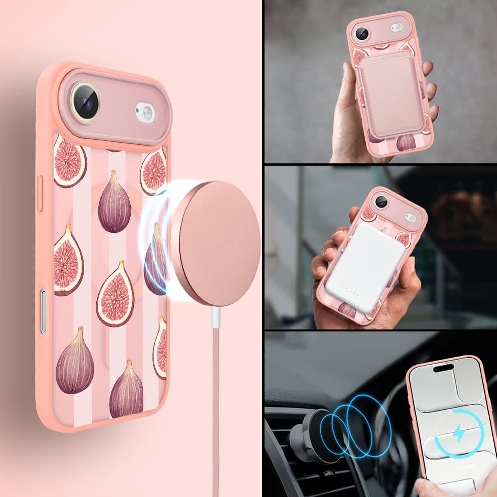 Etui do iPhone Air Color Flush z MagSafe, z osłoną aparatu, figowa rozkosz, różowe (6)