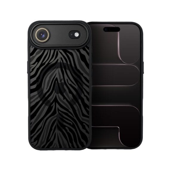 Etui do iPhone Air Color Flush z MagSafe, z osłoną aparatu, hipnotyczna zebra, czarne (7)