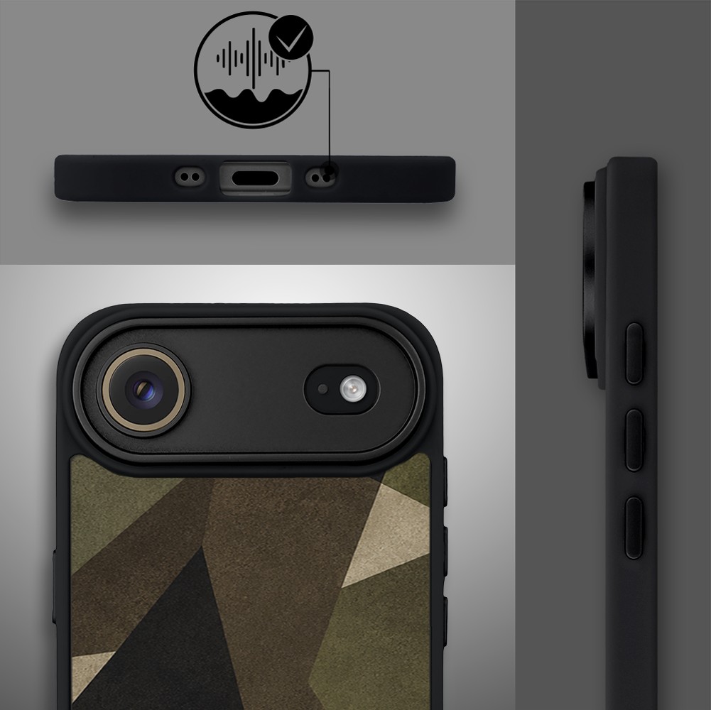 Etui do iPhone Air Color Flush z MagSafe, z osłoną aparatu, miejskie moro, czarne (5)