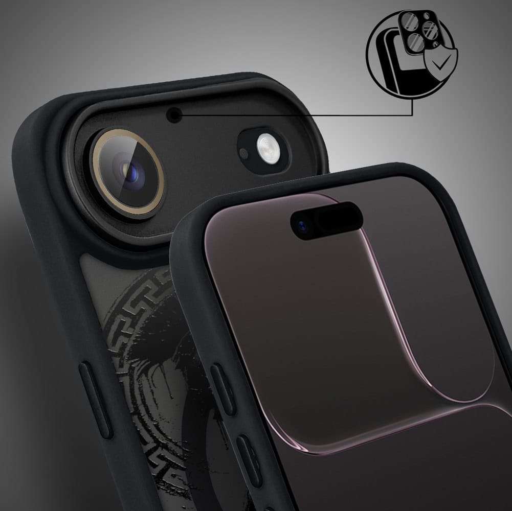 Etui do iPhone Air Color Flush z MagSafe, z osłoną aparatu, moc centuriona, czarne (1)